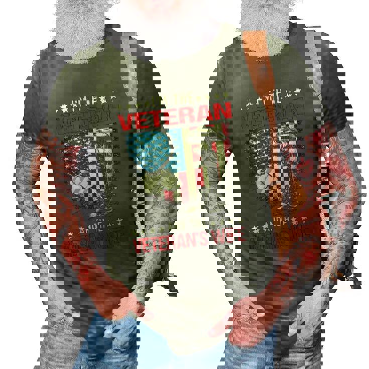 Im The Veteran And The Veterans Wife - Female Veterans 3D Print Casual Tshirt