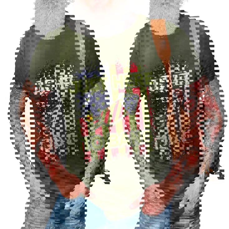 Just Here To Bang 4Th Of July American Flag Fourth Of July 3D Print Casual Tshirt