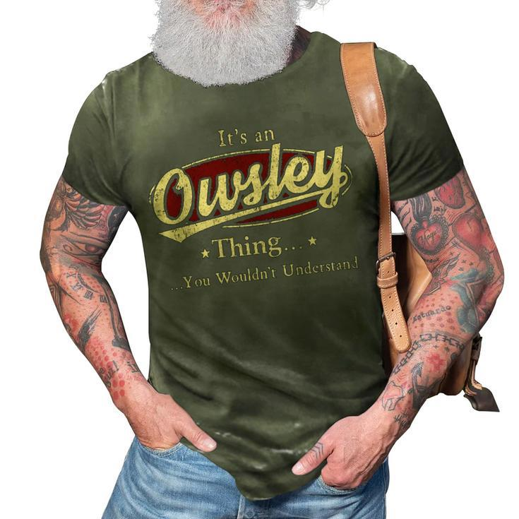 Owsley Shirt Personalized Name GiftsShirt Name Print T Shirts Shirts With Name Owsley 3D Print Casual Tshirt
