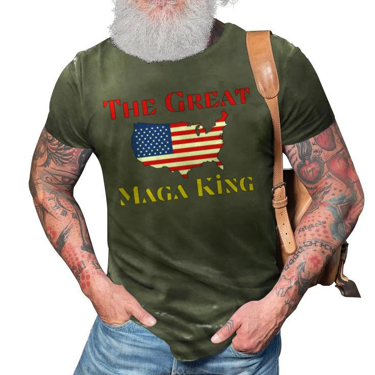 The Great Maga King Donald Trump 3D Print Casual Tshirt
