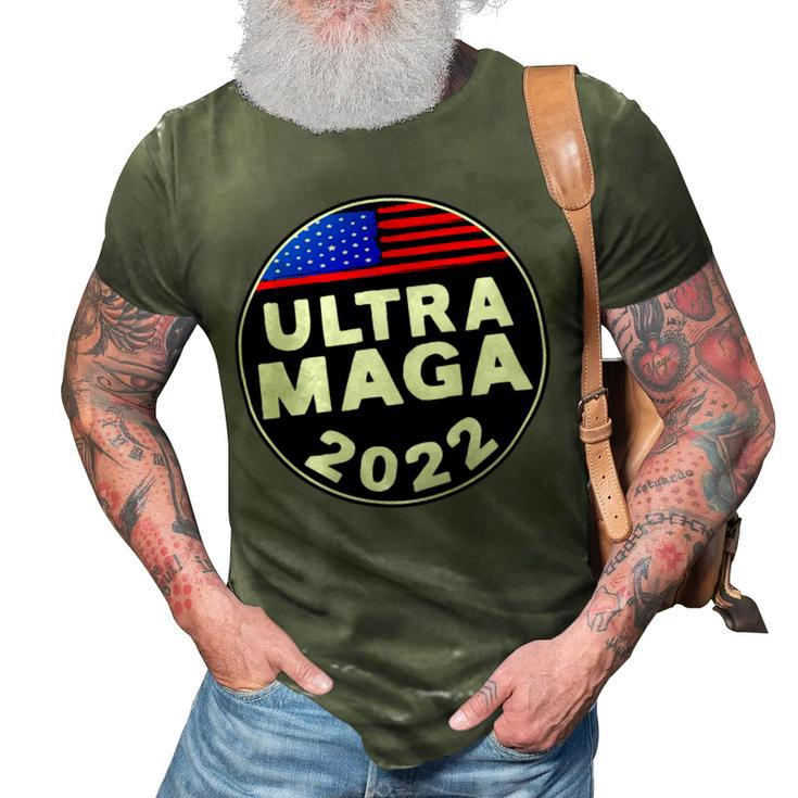 Ultra Maga Donald Trump Joe Biden America 3D Print Casual Tshirt