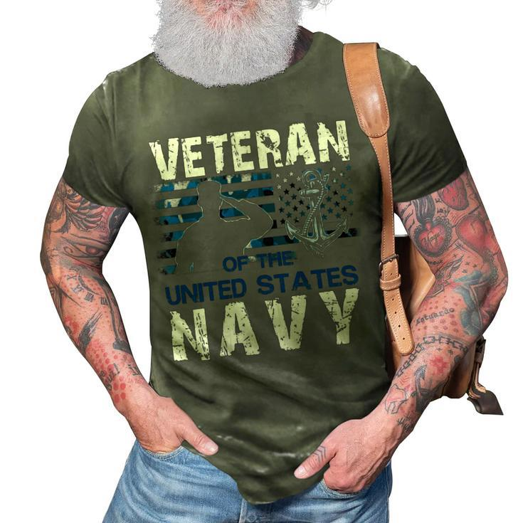 Veteran Veterans Day Us Navy Veteran Usns 128 Navy Soldier Army Military 3D Print Casual Tshirt