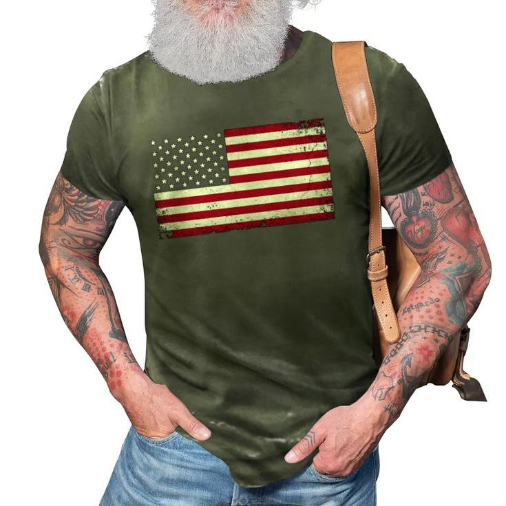 4Th Of July American Flag Vintage Usa Men Women Patriotic  3D Print Casual Tshirt