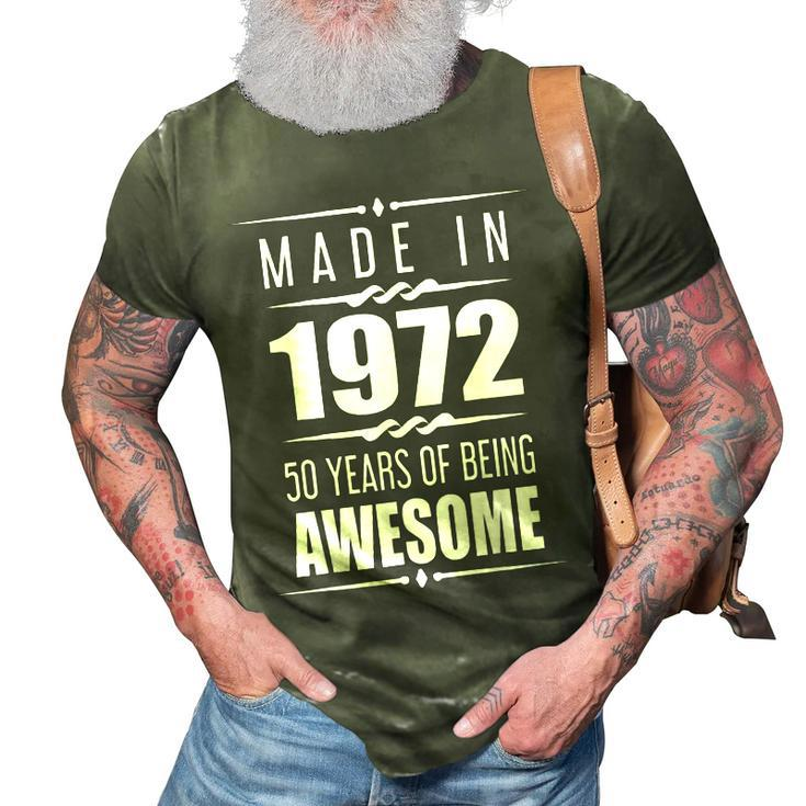 50Th Birthday Gifts Men Women 50 Year Old 50Th Birthday  3D Print Casual Tshirt
