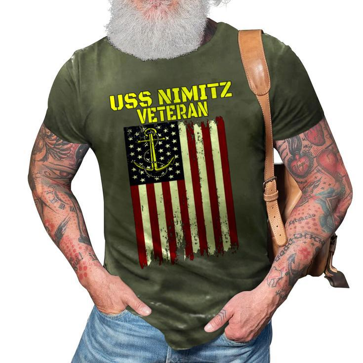 Aircraft Carrier Uss Nimitz Cvn-68 Veterans Day Father Day T-Shirt 3D Print Casual Tshirt