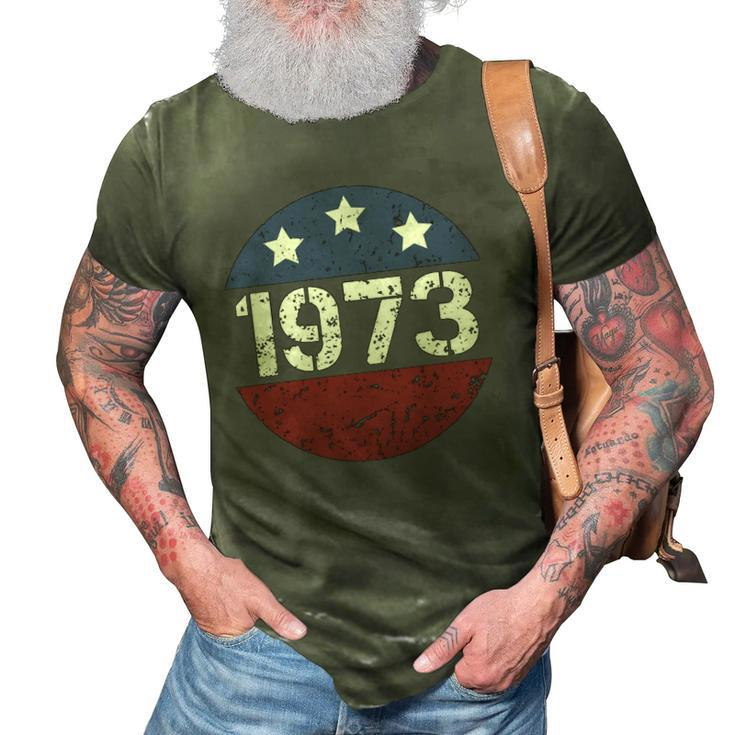 American Flag 1973 Protect Roe V Wade Feminism Pro Choice 3D Print Casual Tshirt