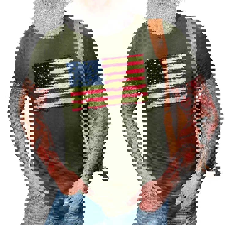 American Flag Betsy Rosswith 13 Stars For Protesters 3D Print Casual Tshirt