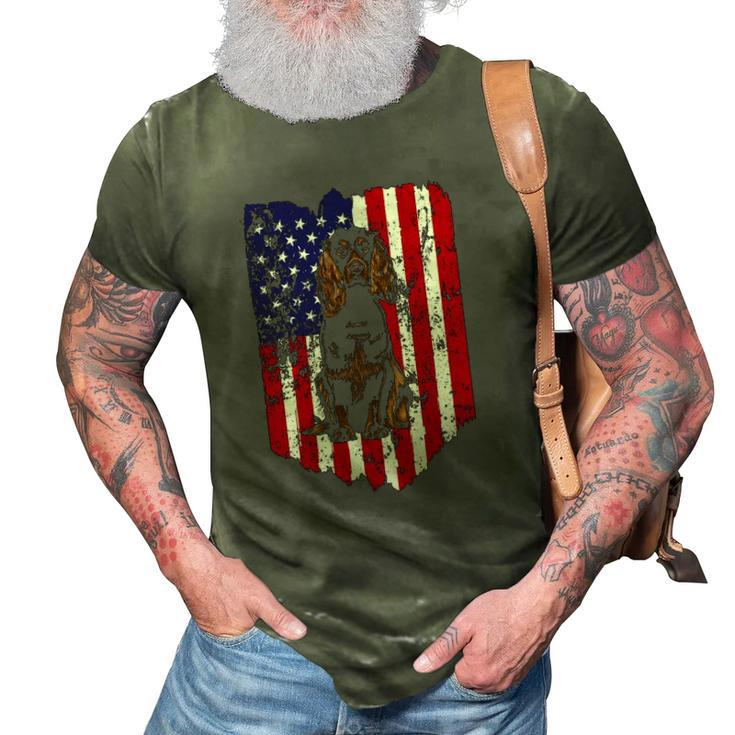 American Flag Boykin Spaniel 4Th Of July Usa 3D Print Casual Tshirt
