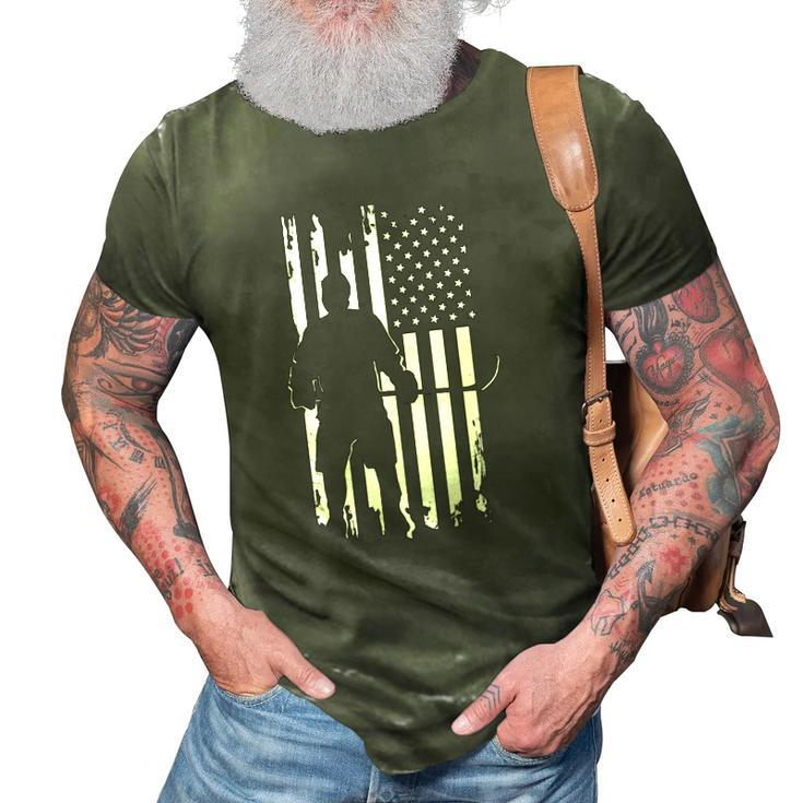 American Flag Hockey Apparel - Hockey  3D Print Casual Tshirt