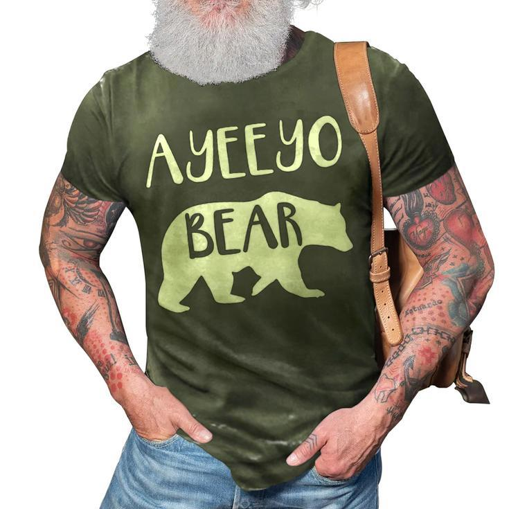 Ayeeyo Grandma Gift   Ayeeyo Bear 3D Print Casual Tshirt