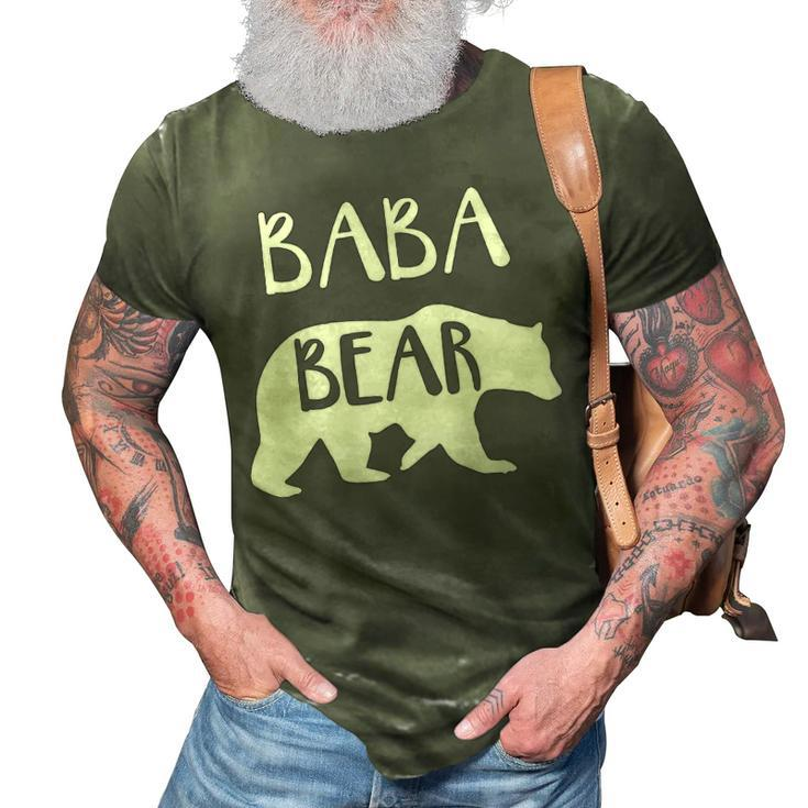 Baba Grandma Gift   Baba Bear 3D Print Casual Tshirt