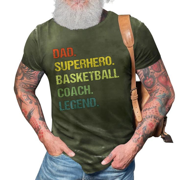 Basketball Coach Dad Sport Lover 3D Print Casual Tshirt