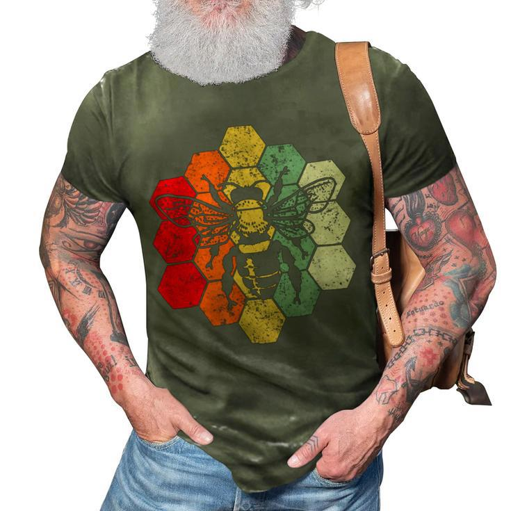 Bee Bee Bee Vintage Bee Gift For Bees Lover Men Women Kids V7 3D Print Casual Tshirt