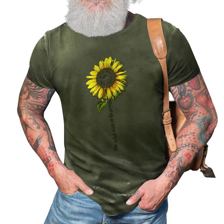 Being An Aunt Makes My Life Complete  Sunflower Gift 3D Print Casual Tshirt