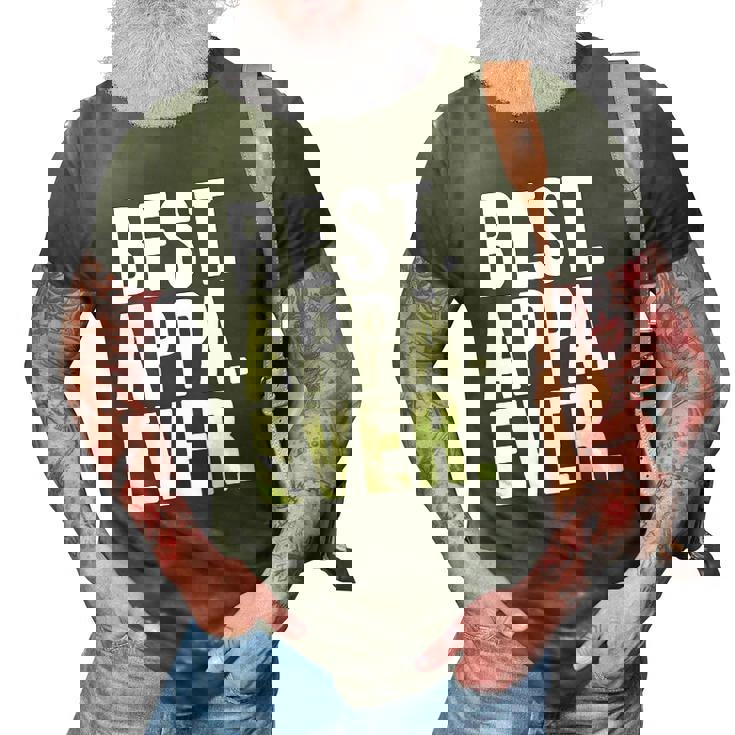 Best Appa Ever South Korean Fathers Day Gift For Dad Korea 3D Print Casual Tshirt