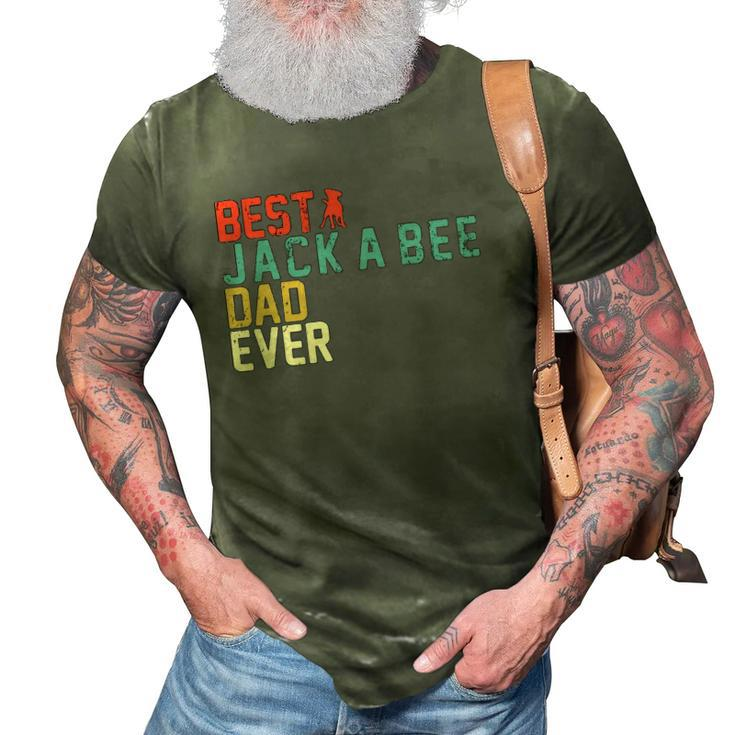 Best Jack-A-Bee Dad Ever  Retro Vintage 3D Print Casual Tshirt