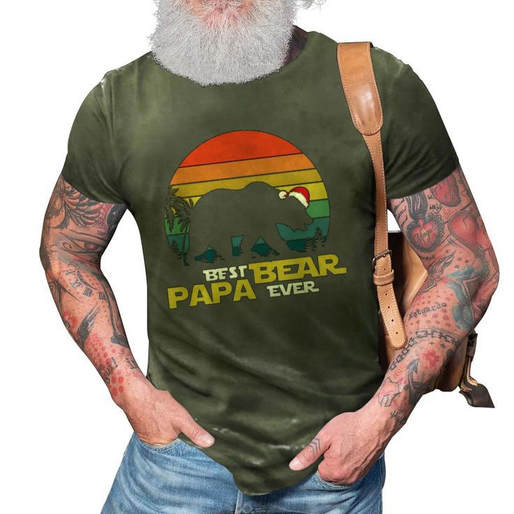 Best Papa Bear Ever Christmas Active 3D Print Casual Tshirt