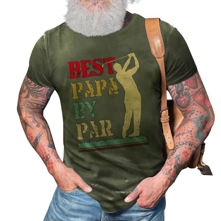 Best Papa By Par Golf Essential 3D Print Casual Tshirt