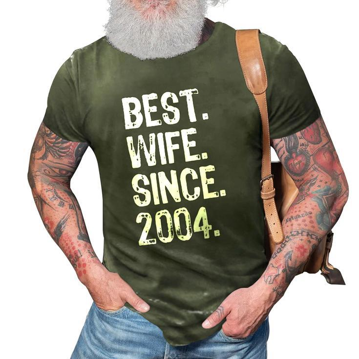 Best Wife Since 2004 18Th Wedding Anniversary 3D Print Casual Tshirt