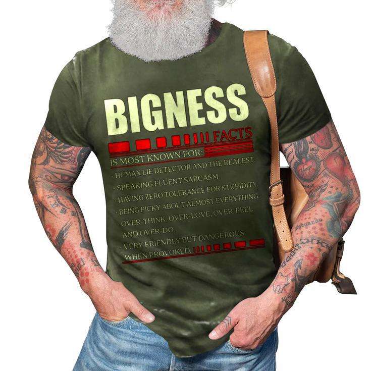 Bigness Fact Fact T Shirt Bigness Shirt  For Bigness Fact 3D Print Casual Tshirt