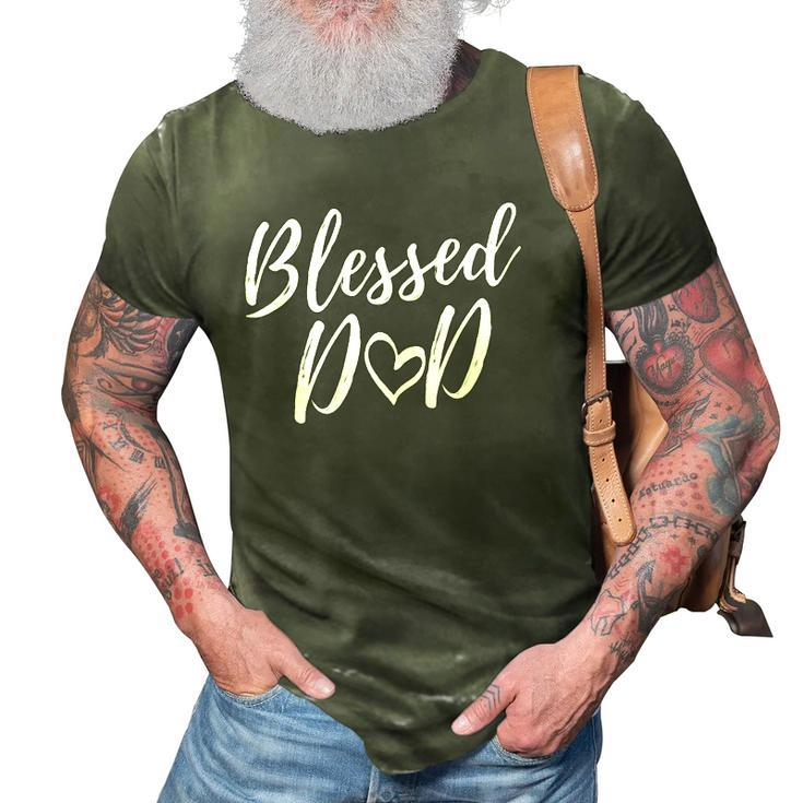 Blessed Dad  Christmas Gift Matching Family Blessing 3D Print Casual Tshirt