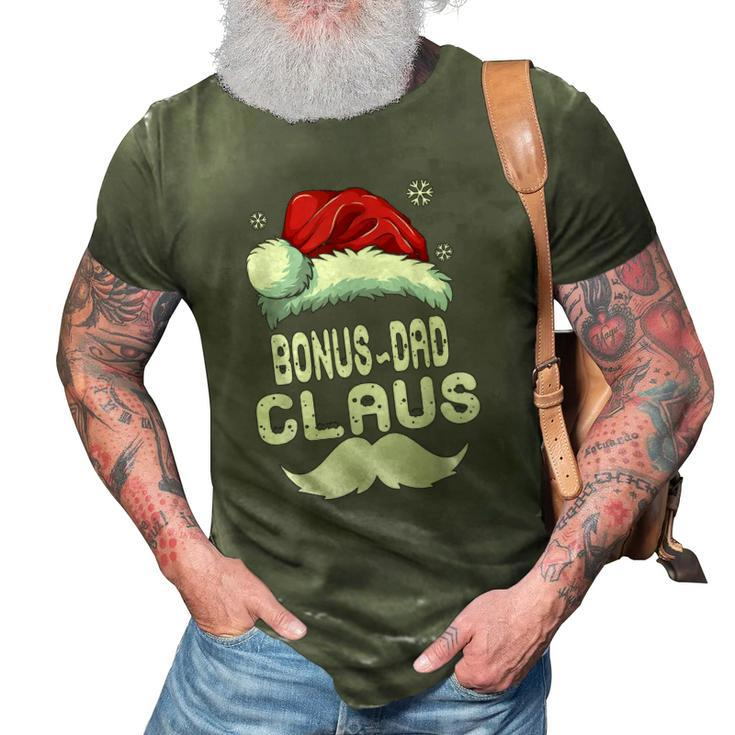 Bonus-Dad Claus Matching Family Christmas Pajamas Xmas Santa 3D Print Casual Tshirt