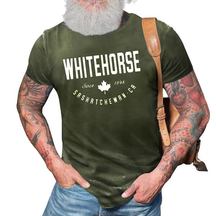 Ca Whitehorse Yukon Canadian Maple Leaf 3D Print Casual Tshirt