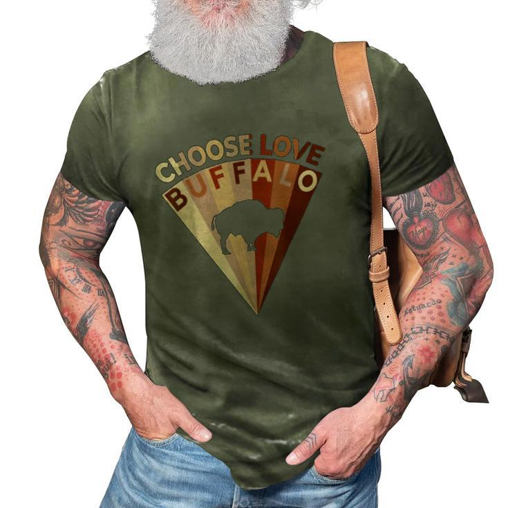 Choose Love Buffalo Pray For Buffalo Strong 3D Print Casual Tshirt