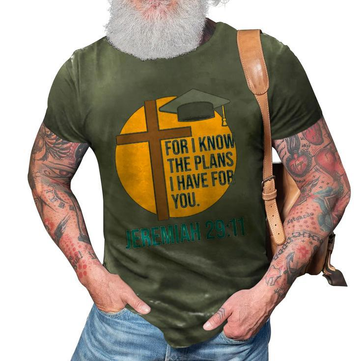Christian School Graduation Gift Bible Verse 3D Print Casual Tshirt