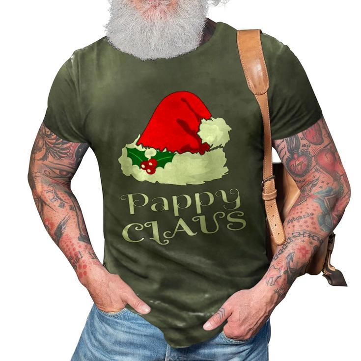 Christmas Pappy Claus Matching Pajama Mens Santa Hat X Mas 3D Print Casual Tshirt