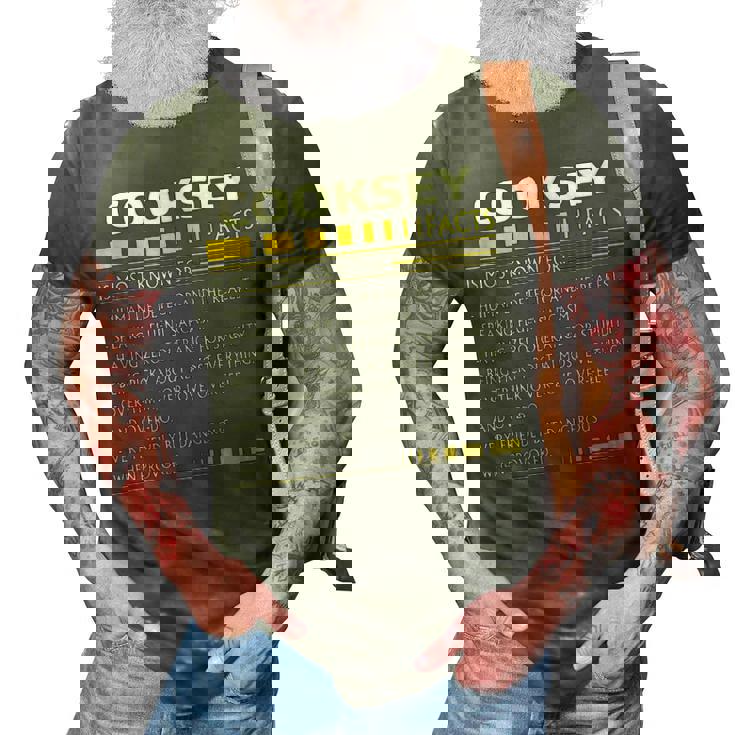 Cooksey Name Gift   Cooksey Facts 3D Print Casual Tshirt