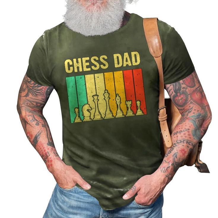 Cool Chess Lover Art For Dad Men Father Novelty Chess Player 3D Print Casual Tshirt