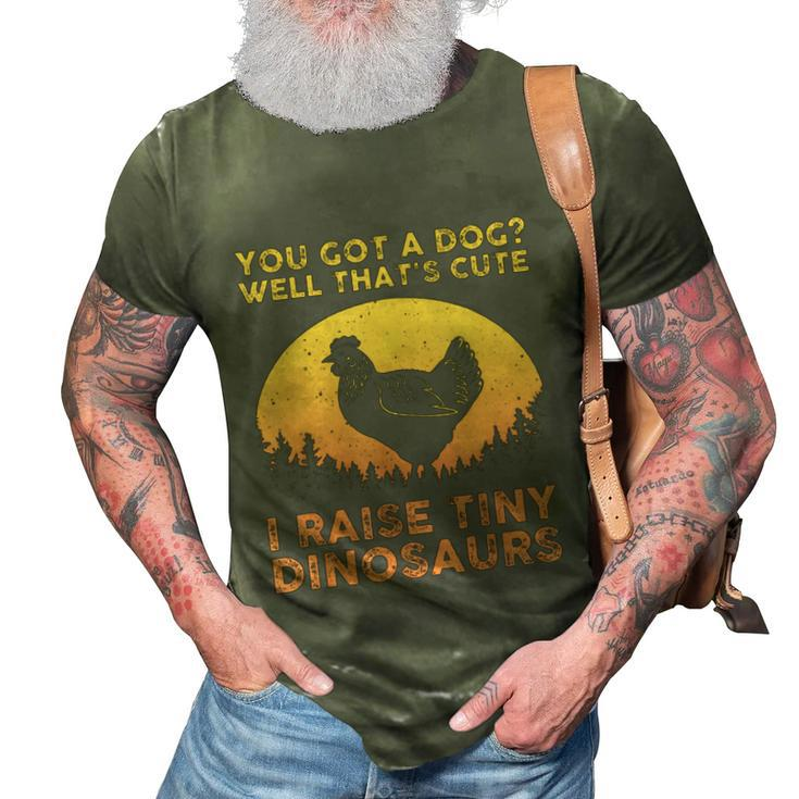 Cool Chicken Art For Men Women Kids Poultry Chicken Farmer  3D Print Casual Tshirt