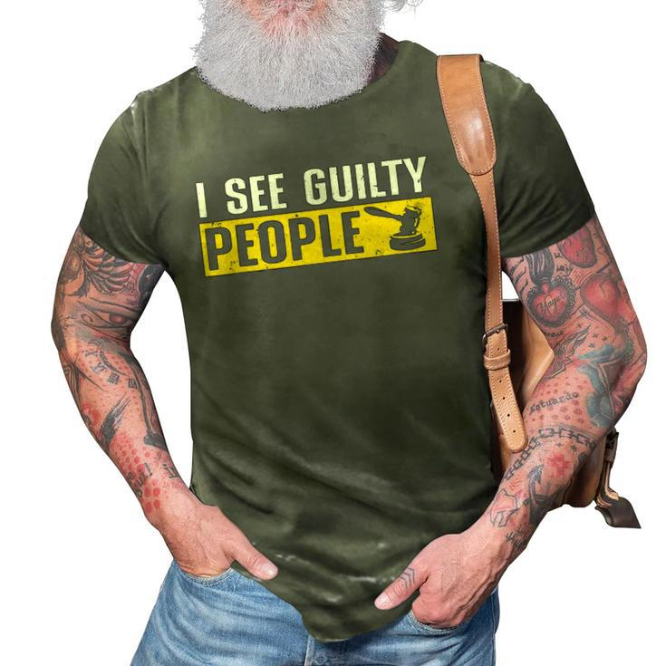 Cool Lawyer Art Men Women Prosecutor Attorney Judge Defense 3D Print Casual Tshirt
