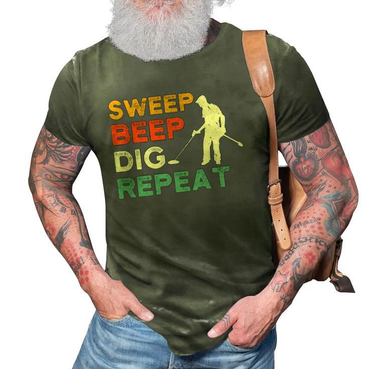 Cool Metal Detecting Gifts Detectorist Metal Detector Gifts 3D Print Casual Tshirt