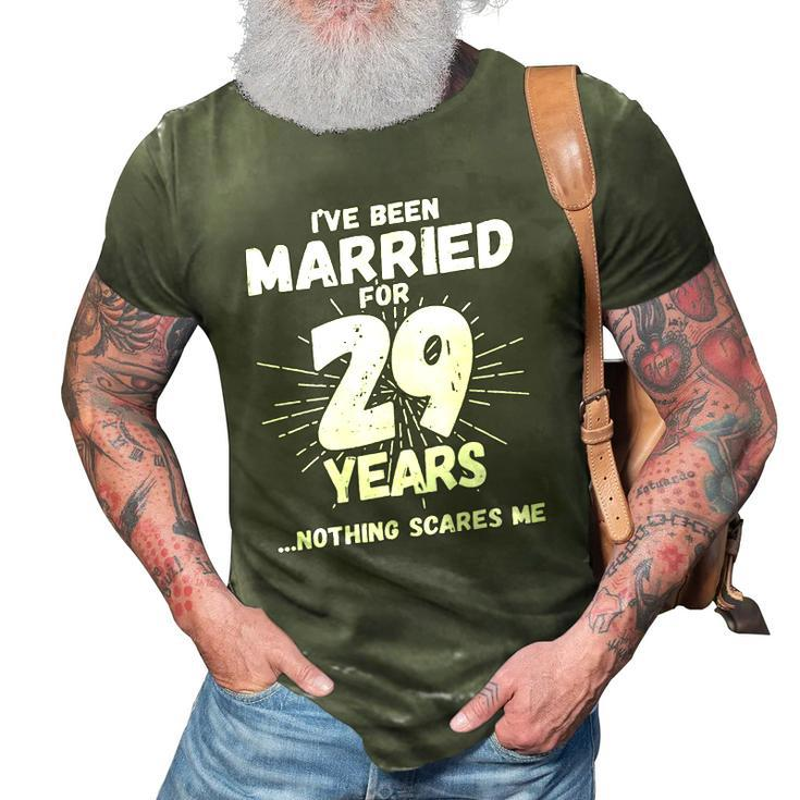 Couples Married 29 Years - Funny 29Th Wedding Anniversary 3D Print Casual Tshirt