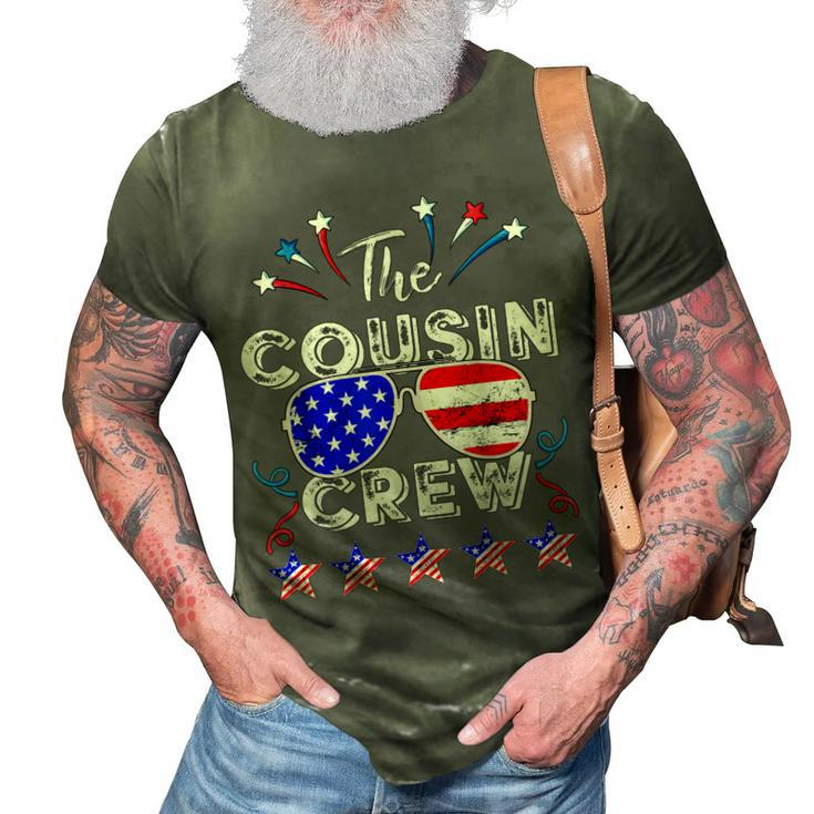 Cousin Crew 4Th Of July Patriotic American Family Matching  V2 3D Print Casual Tshirt