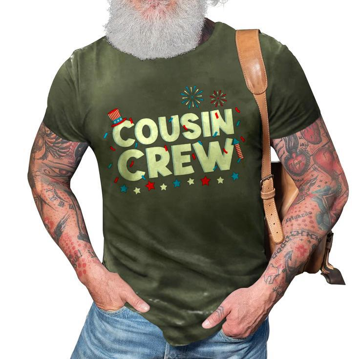 Cousin Crew 4Th Of July Patriotic American Family Matching  V9 3D Print Casual Tshirt