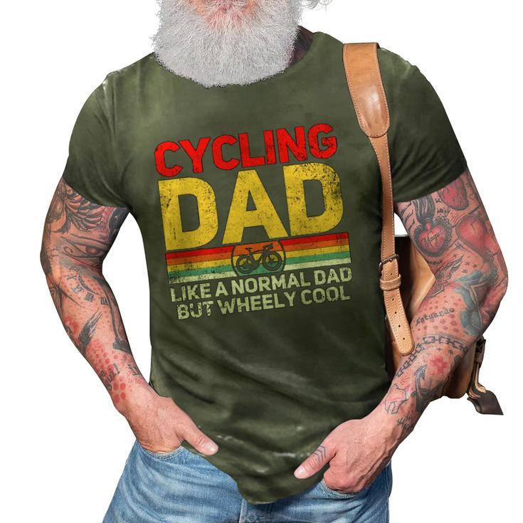 Cycling Cyclist Dad Fathers Day 3D Print Casual Tshirt