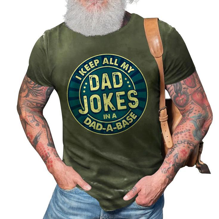 Dad  For Men Fathers Day  For Dad Jokes Funny  3D Print Casual Tshirt