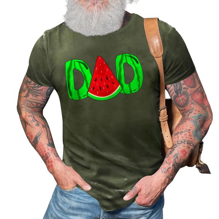 Dad Watermelon Fathers Day Gift 3D Print Casual Tshirt