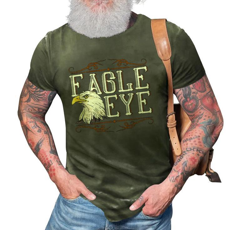 Eagle Eye Us Pride Gift 4Th Of July Eagle  3D Print Casual Tshirt