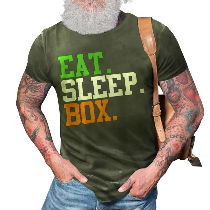 Eat Sleep Box | Irish Pride Boxing  3D Print Casual Tshirt