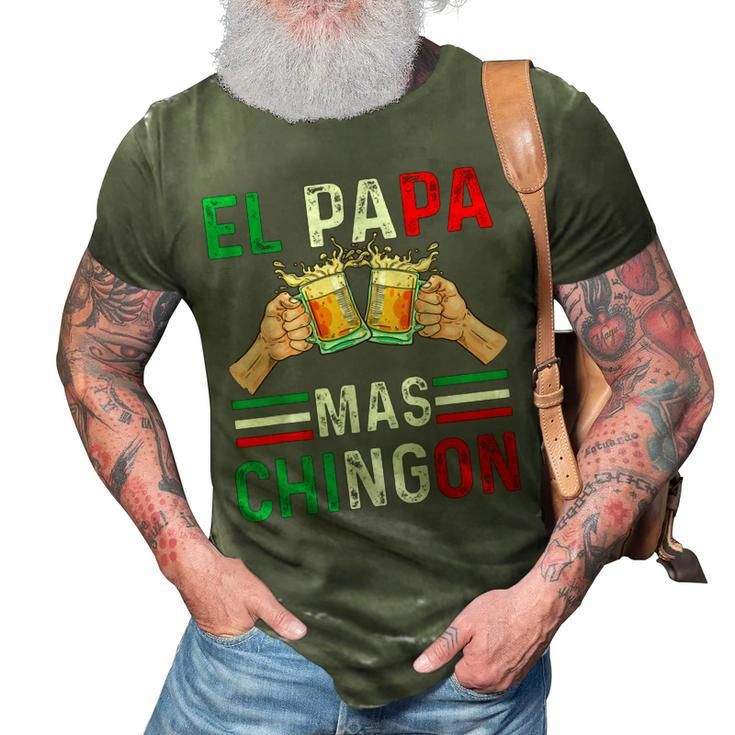El Papa Mas Chingon Funny Mexican Dad Gift Husband Regalo  V3 3D Print Casual Tshirt