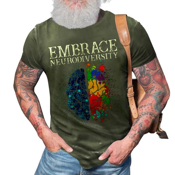 Embrace Neurodiversity 3D Print Casual Tshirt