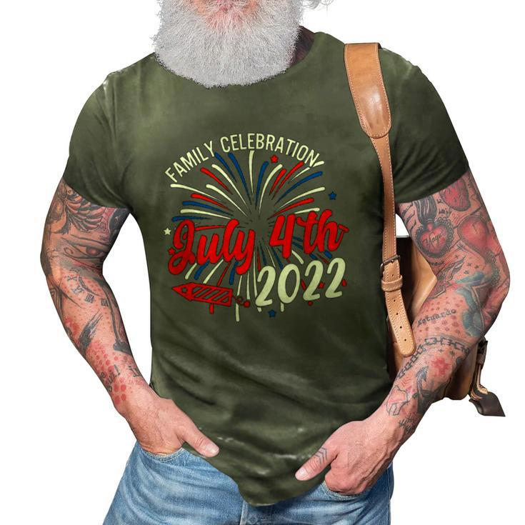 Family Celebration July 4Th 2022 For Men Women 3D Print Casual Tshirt