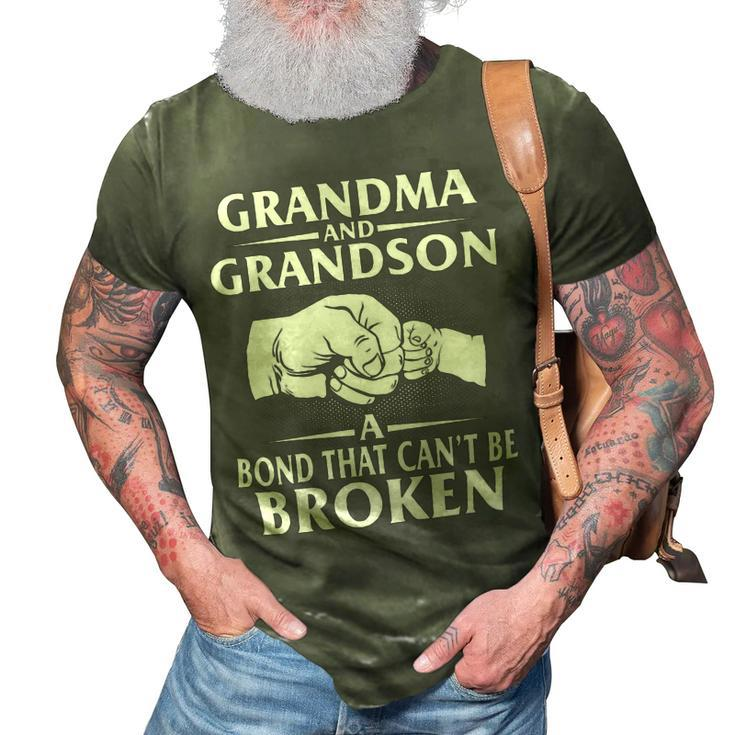 Father Grandpa Grandma And Grandson Bond That Cant Be Broken Family Dad 3D Print Casual Tshirt