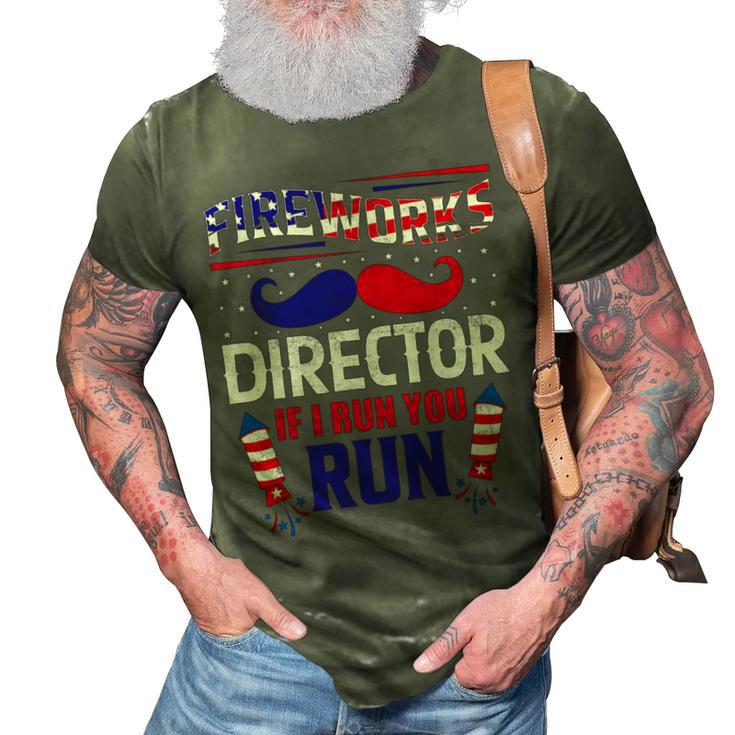 Fireworks Director If I Run You Run 3D Print Casual Tshirt