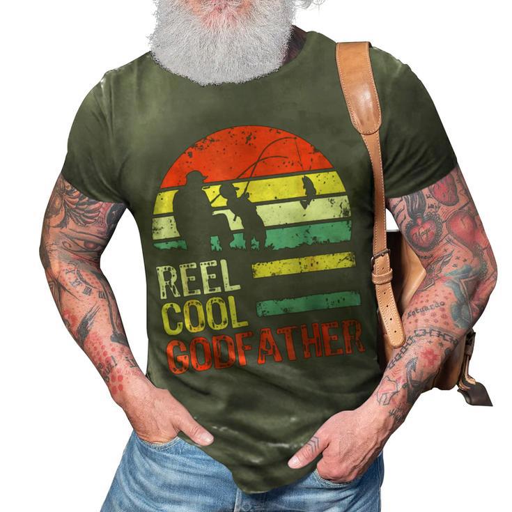 Fishing Reel Cool Godfather V3 3D Print Casual Tshirt