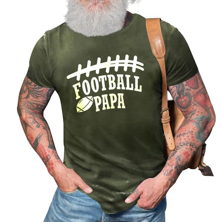 Football Papafathers Day Gift Idea 3D Print Casual Tshirt